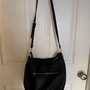 Black Leather Shoulder Bag